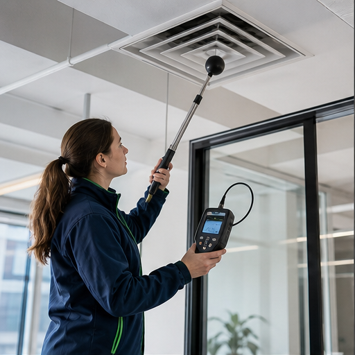 Système de ventilation et circulation de l’air dans un bureau